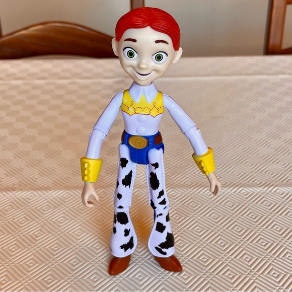 2017 Toy Story 4 Jessie 9” Figure Disney Pixar Mattel Bendable Cowgirl No Hat - Picture 1 of 8
